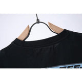 Ow Men's and Women's short sleeve Tshirt Cotton Back Arrow Round Neck Loose Owt t shirt
