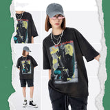 Preppy Aesthetic T Shirt Men's Summer Printed Short Sleeve