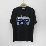 Rhude T Shirt Limited Rhude Hip Hop Summer Loose