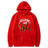 Stranger Things Hellfire Club Hoodie Printed Hoodie Fleece-Lined