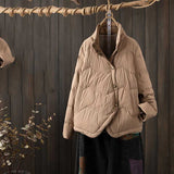 Women Winter Coats Puffer Jacket Down Coat Lightweight Down Jacket Female Autumn Winter White Duck Down Stand-up Collar Thermal Coat