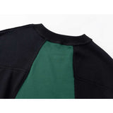 Rhude Hoodie Splicing Embroidered Crew Neck Sweater for Men and Women