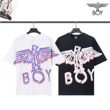 Boylondon T Shirt plus Size Sports Retro Training Casual Fashionable Purple Eagle