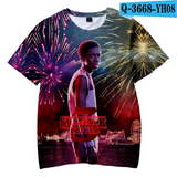 Stranger Things T Shirt Stranger Things3d Digital Printing Casual Short Sleeve T-shirt