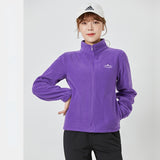 Moisture Wicking Hoodie Coat Men's and Women's Autumn and Winter Fleece Shell Jacket Cardigan Jacket