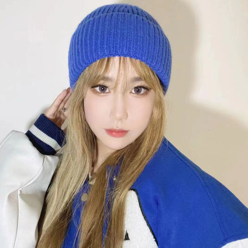 Toboggan Hat Female Autumn and Winter Warm Pullover Cap