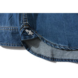 Shark Print Jacket Men And Women Casual Plus Size Coat High Quality Denim Shirt