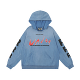 Rrr123 Hoodie Distressed Loose Hooded Sweater for Men and Women