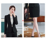 Women Autumn Uniform Designs Formal Style Office Lady Bussiness Attire Work Suit Business Wear Suit