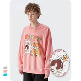 Preppy Aesthetic Sweatshirt Men's Autumn Retro Sweater
