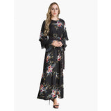 Muslim Women Stylish Kashibo Abaya Muslim Ladies Long Gown Islamic Clothing Jilbab Jalabiya Fashion Robe Maxi Dress