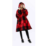 Hoodies Blankets Home Casual Wear Large Size Hooded Sweater Lazy Lambswool Double Layer