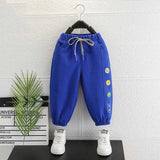 Toddler Boys Pants Small Yellow Duck Boys' Pants Spring and Autumn Leisure Sweatpants