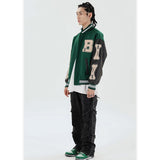 Bone Varsity Jacket Vintage Men Fall/Winter Jacket