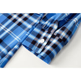 Nina Parker Graffiti Dress Plaid Tied Shirt Dress