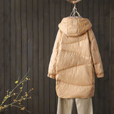 Women Winter Coats Puffer Jacket Down Coat Thickened Hooded Down Jacket New Winter Clothes White Duck Down Coat