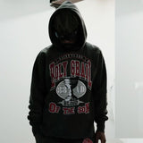 Saint Michael Hoodie Holy Grail Printed Distressed Hooded Sweater Casual Loose