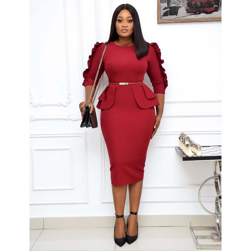 Nina Parker plus Size Dresses Temperament plus Size Dress