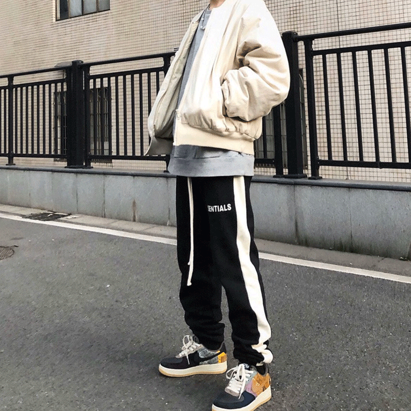 Fog Fear of God Essentials Pant Double-Line Stitching Trousers High Street Sports Pants Ankle Banded Pants
