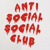 Anti Social Club T Shirt Cotton 2022 Summer Short Sleeve