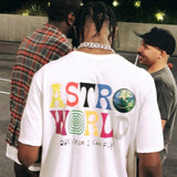 Travis Scott Astroworld Shirt Summer Men's T-shirt round Neck Short Sleeve