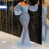 Lady Gaga Dress Elegant Golden Fishtail Evening Dress
