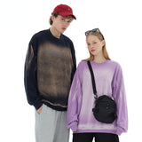 Preppy Aesthetic Sweatshirt Letter Crew Neck Trendy Sweater Loose Fall