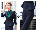 Women's Autumn Uniform Designs Formal Style Office Lady Bussiness Attire Work Suit Business Wear Women's Skirt OL