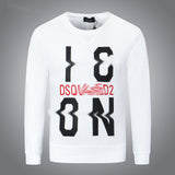 Dsq2 Hoodie DSQ Lian D2 Icon Letter Print Sweatshirt Trendy Men's Autumn and Winter