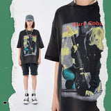 Preppy Aesthetic T Shirt Men's Summer Printed Short Sleeve