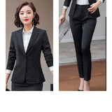 Women Autumn Uniform Designs Formal Style Office Lady Bussiness Attire Work Suit