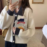 Preppy Aesthetic Sweater Sweater Women's Autumn Ancient Loose Knitted