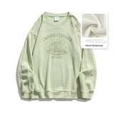 Preppy Aesthetic Sweatshirt round Neck Pullover Loose Men's Spring