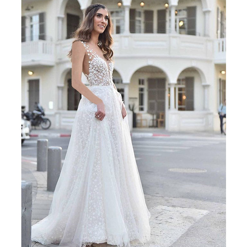 Formal Dresses & Gowns Women's Dress Sexy V-neck See-through Dress