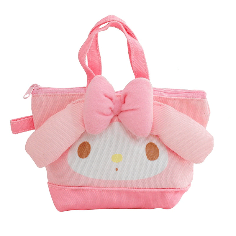 My Melody Bag Cute Clow M Cinnamoroll Babycinnamoroll Melody Canvas AirPods Earphone Bag Portable Battery for Mobile Phones Sundries Storage Bag Kulomi