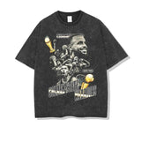 Stephen Curry Shirt Curry Printed Short-Sleeved T-shirt Distressed Small Neckline