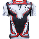 Marvel T Shirt Printed Scale Combat Clothes Marvel T-shirt Men's Short Sleeve Sports