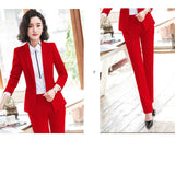 Womens Autumn Uniform Designs Formal Style Office Lady Bussiness Attire Work Suit