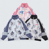 The Bears Varsity Jacket Autumn Bear Jacket Men's Stand Collar Loose Preppy Style Couple Coat