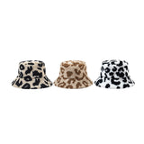 Leopard Fur Hat Bucket Hat