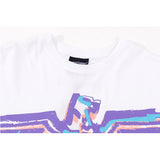 Boylondon T Shirt plus Size Sports Retro Training Casual Fashionable Purple Eagle