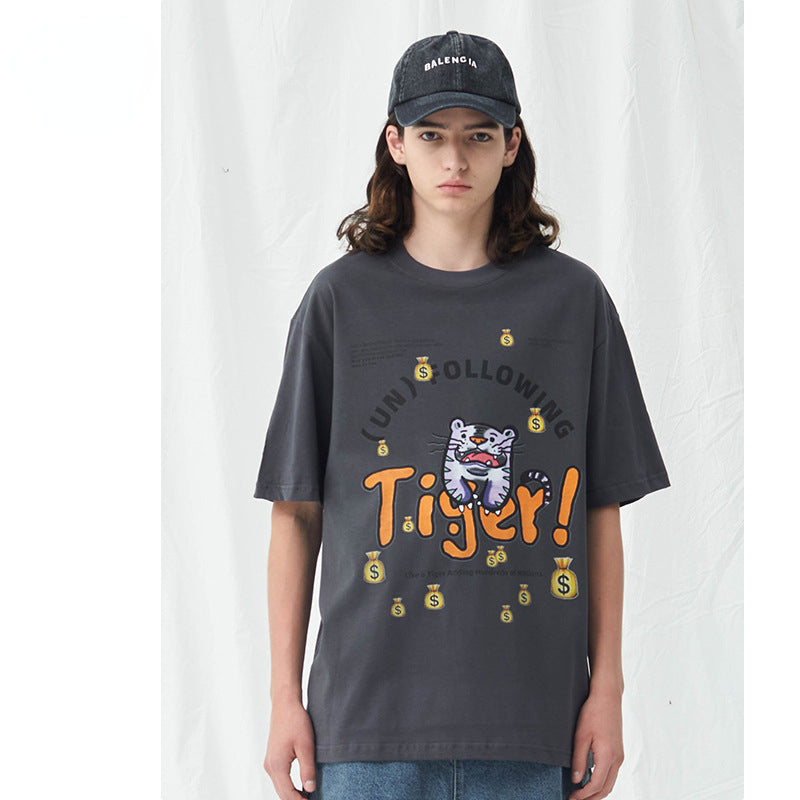 Preppy Aesthetic T Shirt Printed T-shirt Cotton Short Sleeve T-shirt