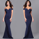 Formal Dresses & Gowns Women's One-Neck Strap Evening Long Dress Cocktail Dress