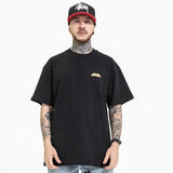 Oversized 90S T Shirt Spring and Summer Back Graffiti Pattern Casual Loose Short Sleeves T-shirt