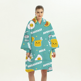 Hoodies Blankets Large Size Home Leisure Lazy Clothes Lambswool