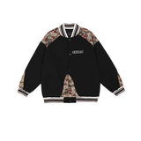 Varsity Bomber Jacket Embroidered Baseball Uniform Men's Loose Pilot Jacket Spring and Autumn Couple Jacket
