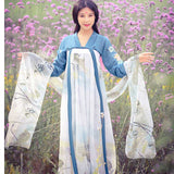 Chinese Traditional Dress Ink Printing Chiffon Dress