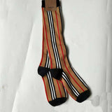 Classic Color Block Striped Socks  The Lower Leg Thigh High Socks