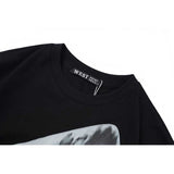 GVC T Shirt Shark Print Long Sleeve T-shirt round Neck Men