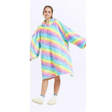 Hoodies Blankets Home Casual Wear Large Size Hooded Sweater Lazy Lambswool Double Layer